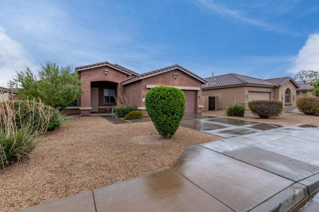 Front view of a home in Estrella at Goodyear, Arizona